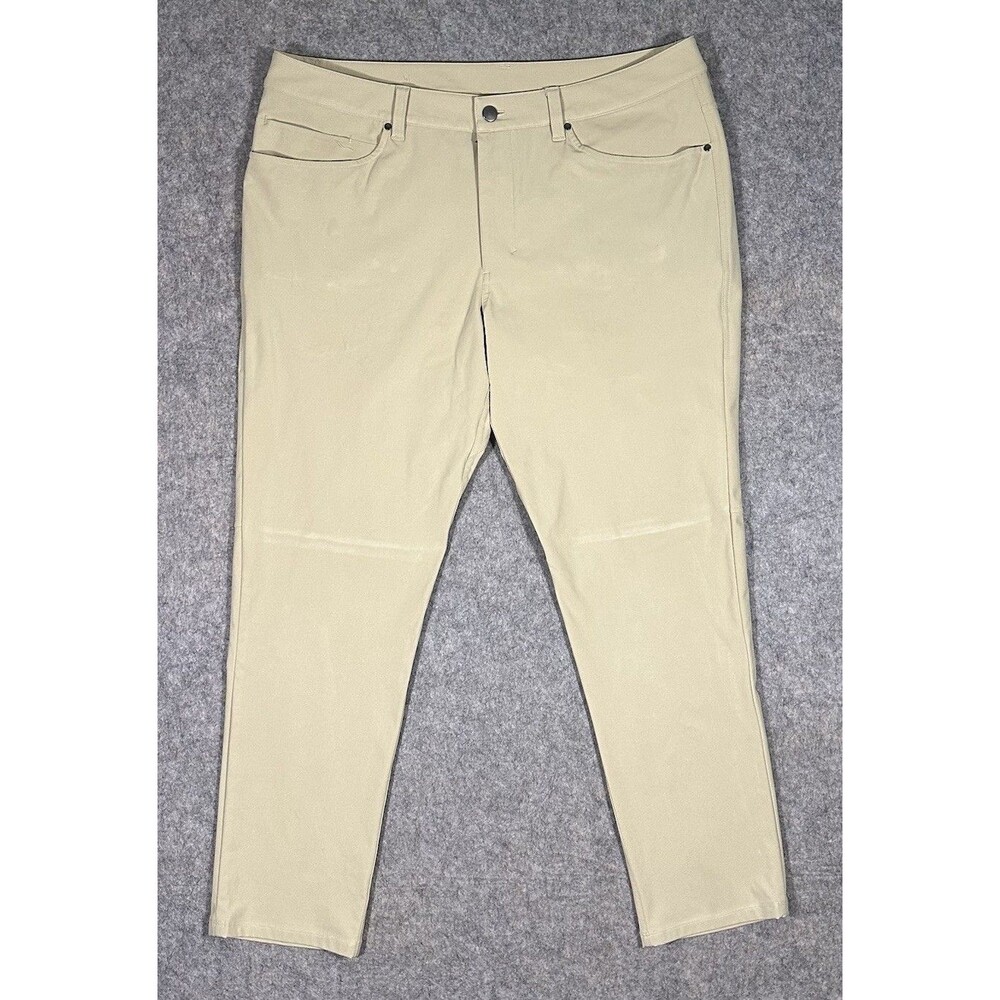 Lululemon ABC Classic Fit 5 Pocket Pants Men’s 36 (37x29) Tan Warpstreme Stretch